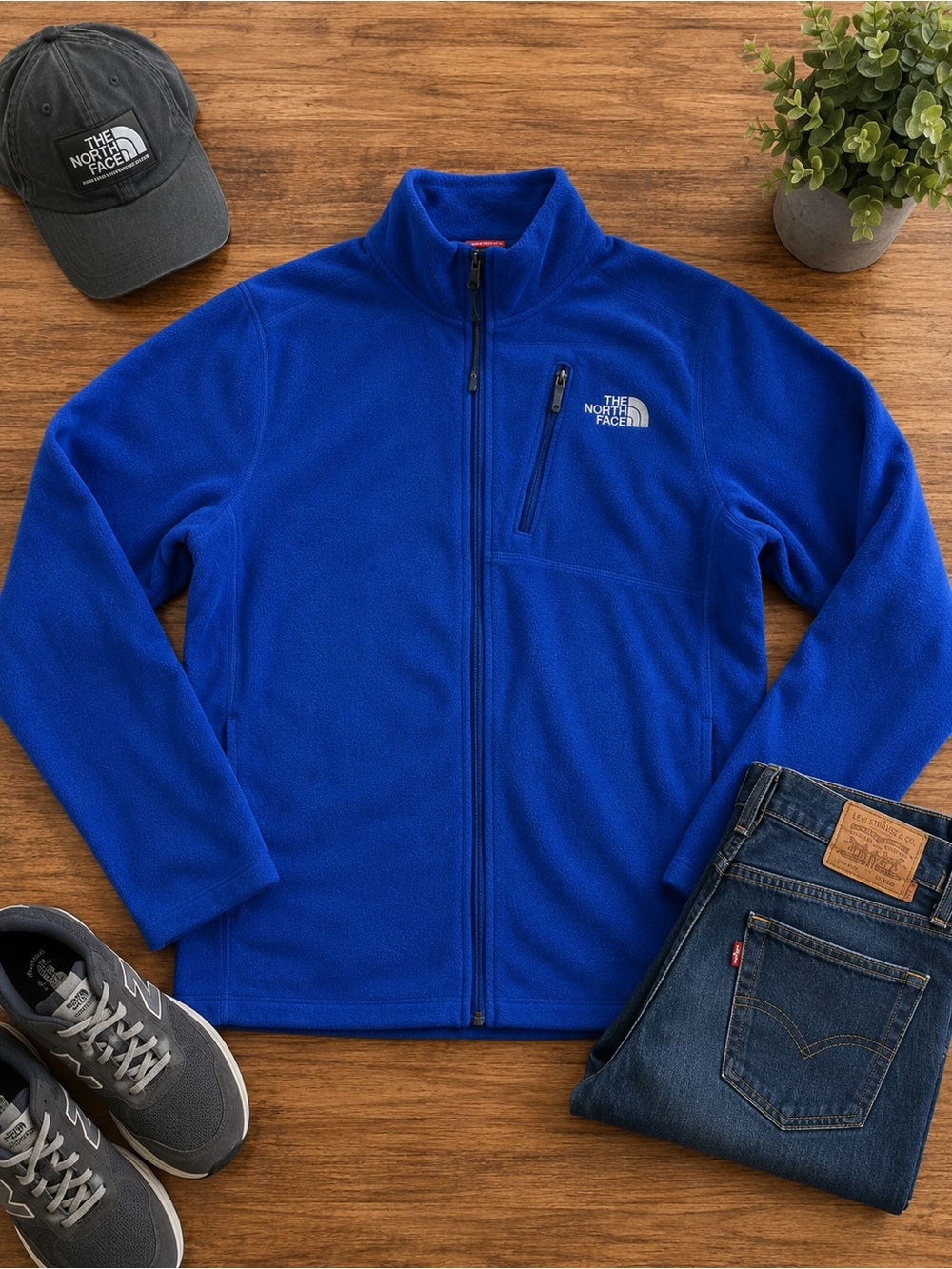 The North Face Lightweight Fleece Mens Jacket Size Medium (w)